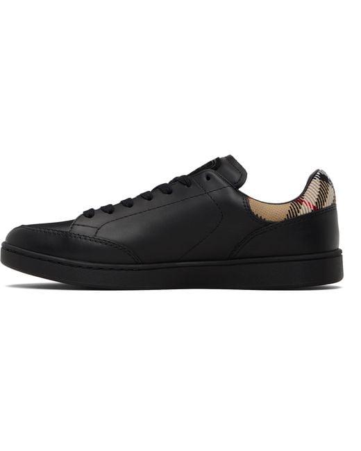 Burberry Black Leather Set Sneakers for men