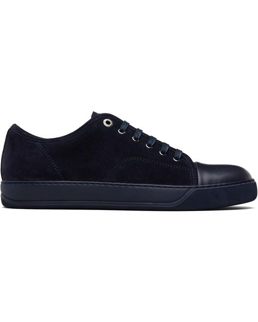 Lanvin Black Dbb1 Leather & Suede Sneakers for men