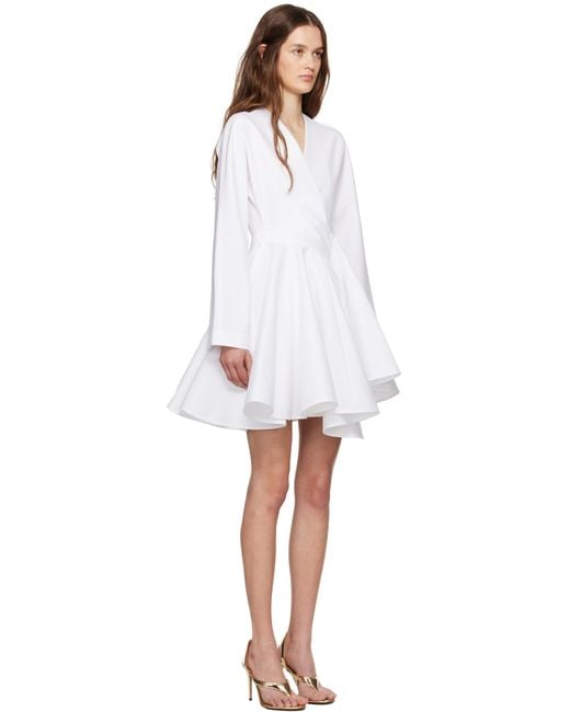 Alaïa Black Cotton Poplin Minidress