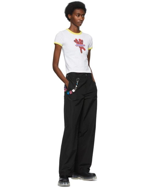 Marc Jacobs Heaven Tartan Logo Baby Tee in White | Lyst