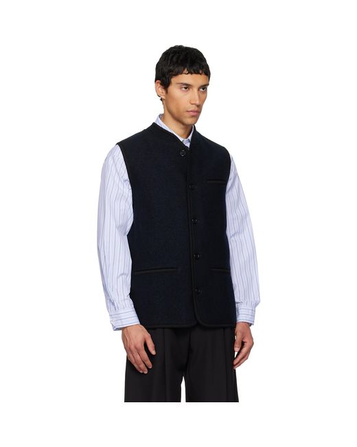 Rier Blue Ssense Exclusive Walker Vest for men