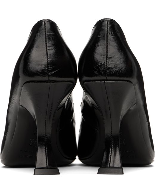 By Far Black Viva Heels