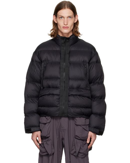 C2H4 Black Loom Down Jacket for men