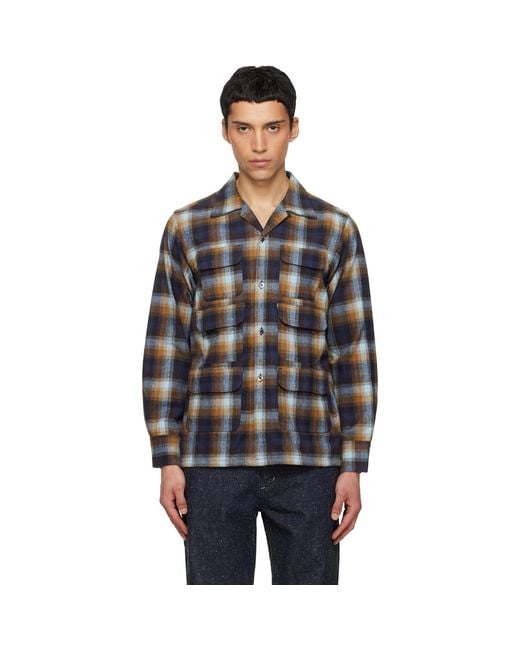 South2 West8 Black 6 Pocket Shirt for men