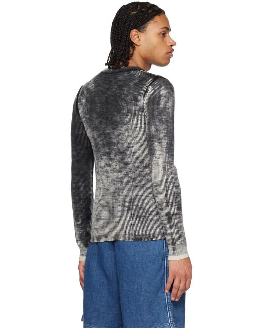 DIESEL Black K-atullus-round Sweater for men