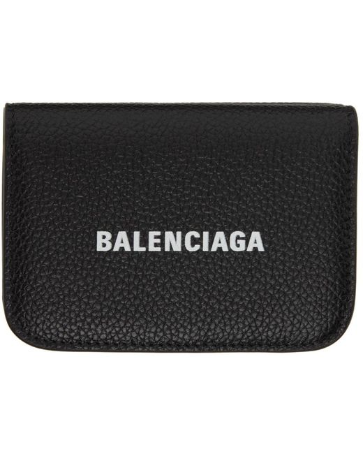 Balenciaga Black Mini Cash Bifold Wallet