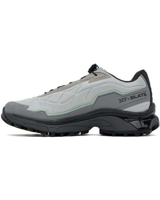 Salomon Black Gray & Silver Xt-slate Advanced Sneakers for men