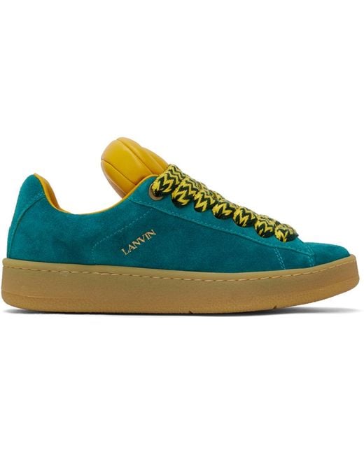 Lanvin Blue Future Edition Hyper Curb Sneakers