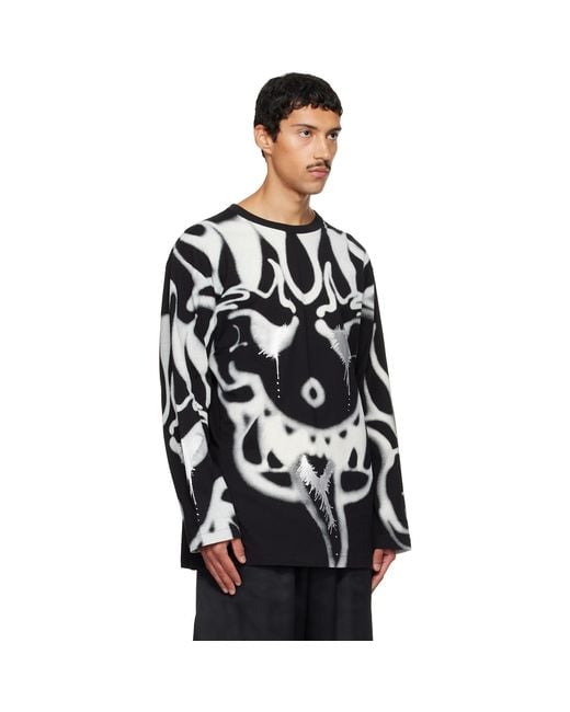 Y-3 Black Chito Edition Graphic Long Sleeve T-Shirt for men