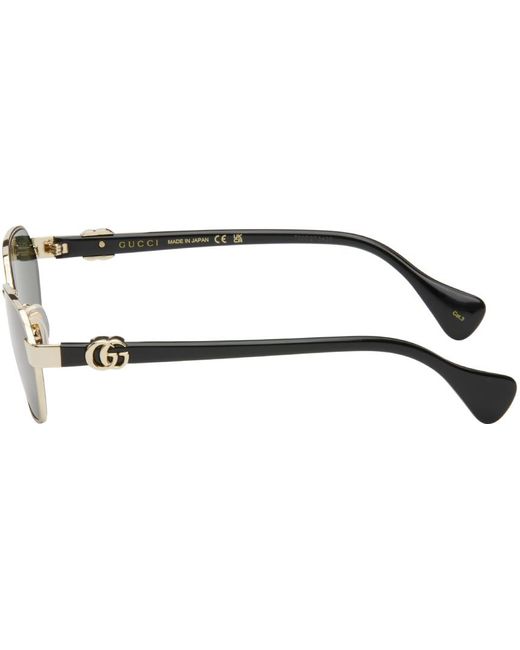 Gucci Black Round Sunglasses for men