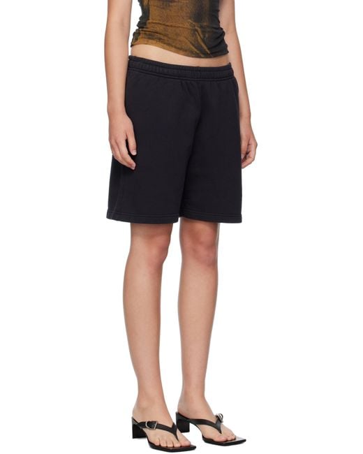 Acne Black Fleece Shorts