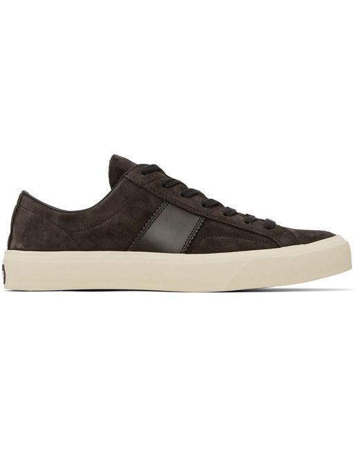 Tom Ford Black Suede Cambridge Sneakers for men