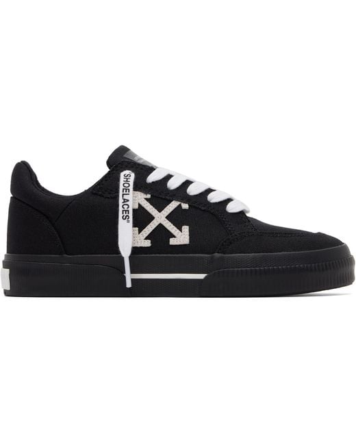 Off-White c/o Virgil Abloh Black Off- Low Vulcanized Sneakers