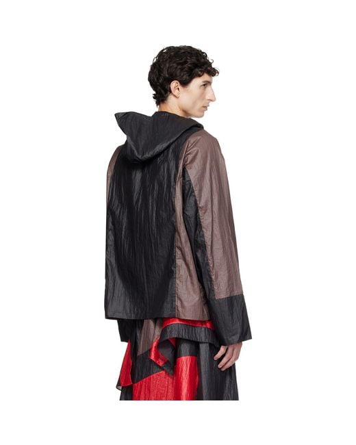 Kiko Kostadinov Black Tomelilla Stripe Jacket for men