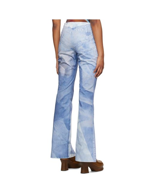 Elliss Blue Handy Jean Print Jeans