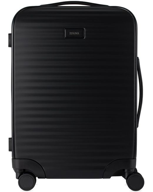 Zegna Black Polycarbonate Suitcase for men