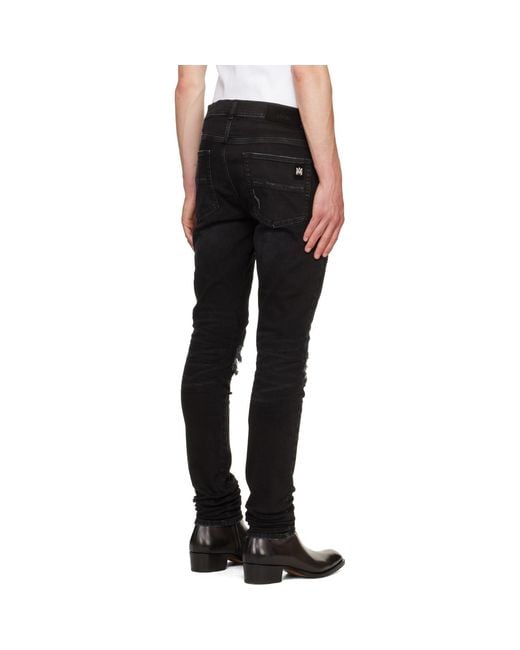 Amiri Black Studded Mx1 Jeans for men