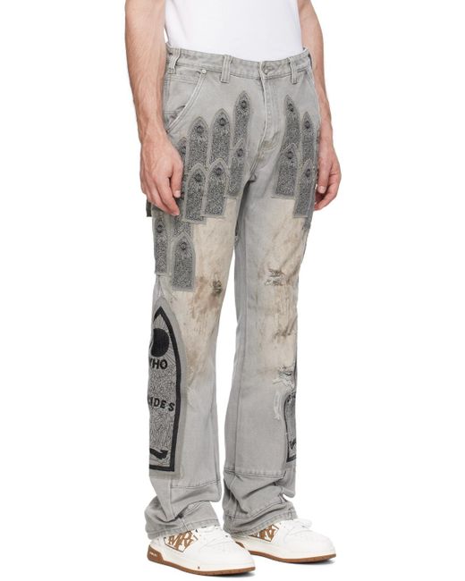Who Decides War White Patch Trousers for men