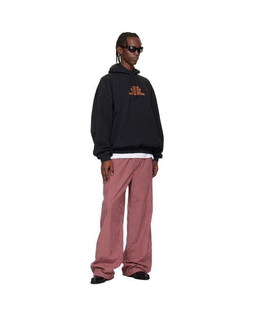 Vetements Black 'Mf' Hoodie for men