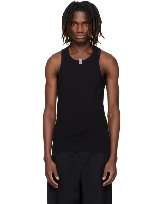 Yohji Yamamoto メンズ ブラック Ultima Ps タンクトップ 【公式通販】