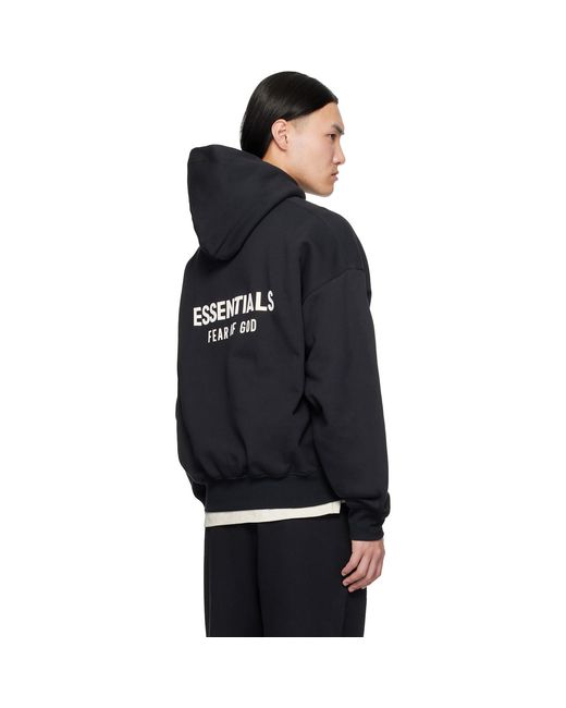 Fear Of God Black Classic Hoodie for men