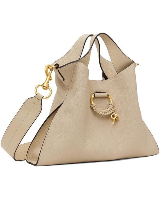 See By Chloé Natural Beige Joan Small Top Handle Bag