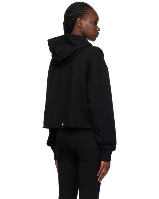 Givenchy Black Cropped Hoodie