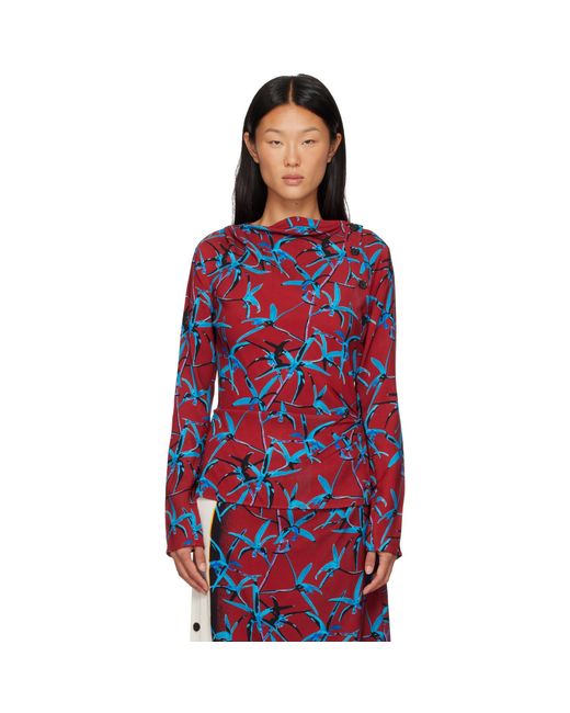 Proenza Schouler Red Anais Top