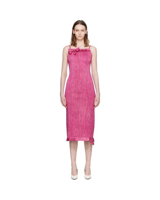 Super Yaya Pink Audrey Midi Dress