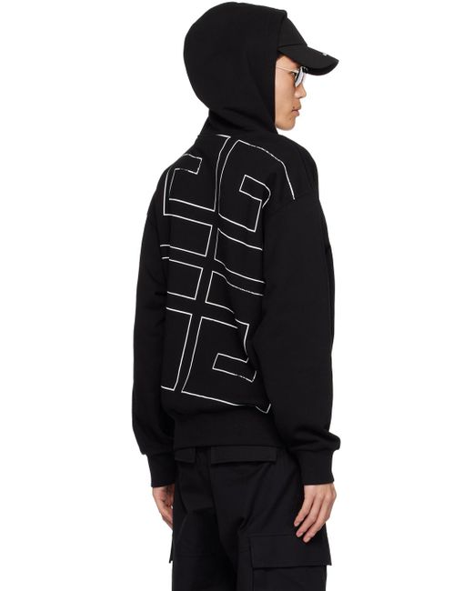 Givenchy Black 4g Hoodie for men