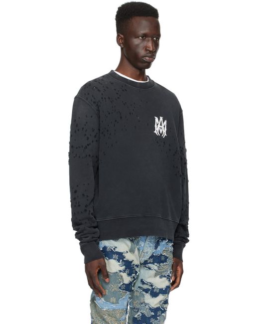 Amiri Black Shotgun Sweatshirt for men