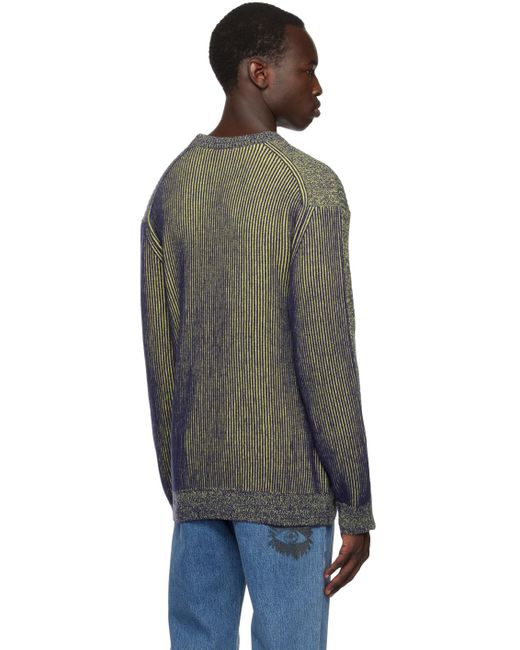 PS by Paul Smith Black Yellow & Purple Marled Sweater for men
