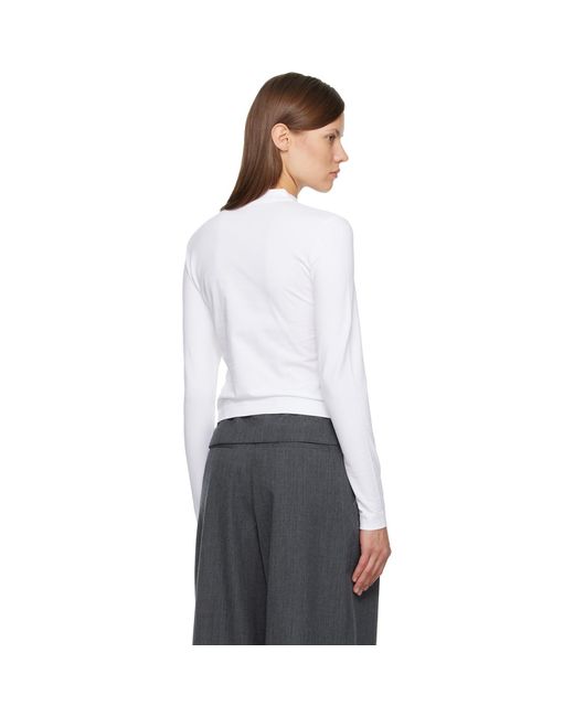 Jacquemus White 'The Gros Grain' Long-Sleeve T-Shirt