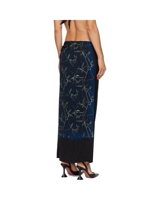 Proenza Schouler Blue Anais Maxi Skirt