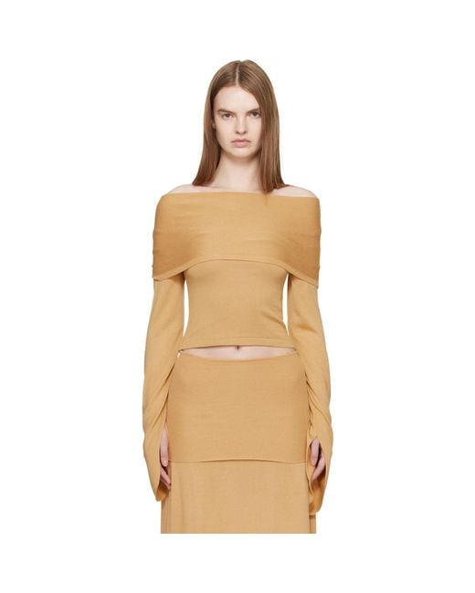 AYA MUSE Orange Tan Rylin Top