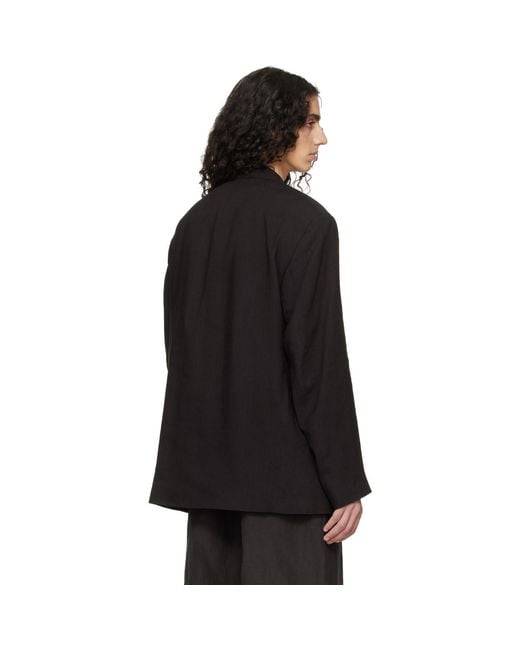 Studio Nicholson Black Daburu Blazer for men