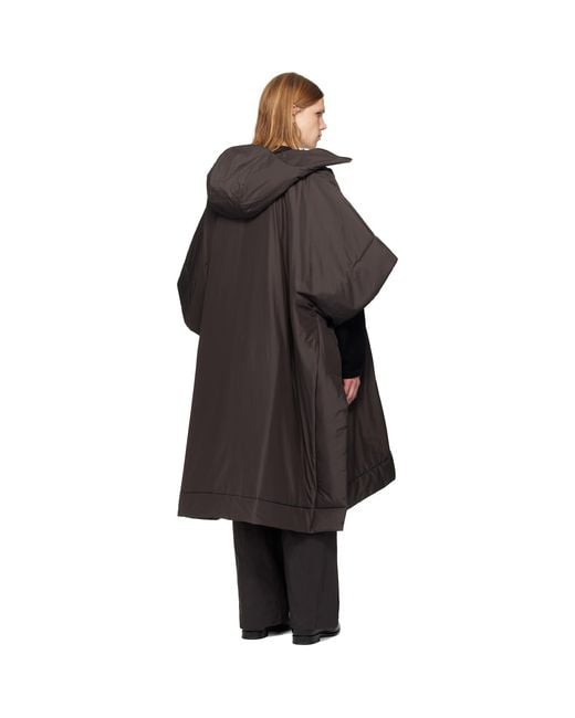 Homme Plissé Issey Miyake Black Duvet Coat for men
