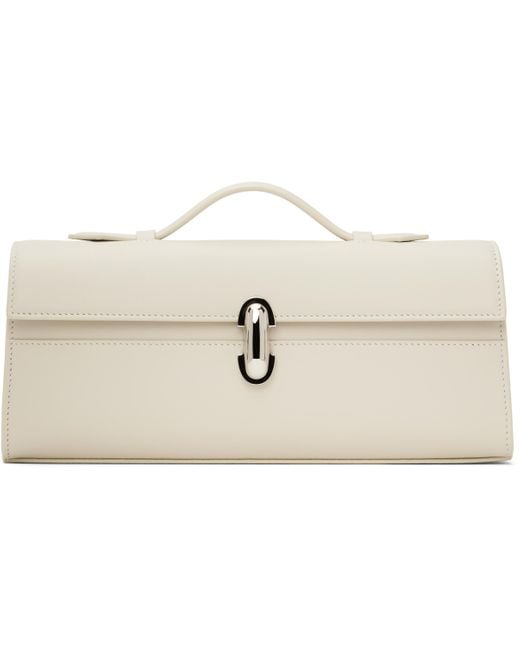 SAVETTE オフホワイト Slim Symmetry Pochette バッグ Black