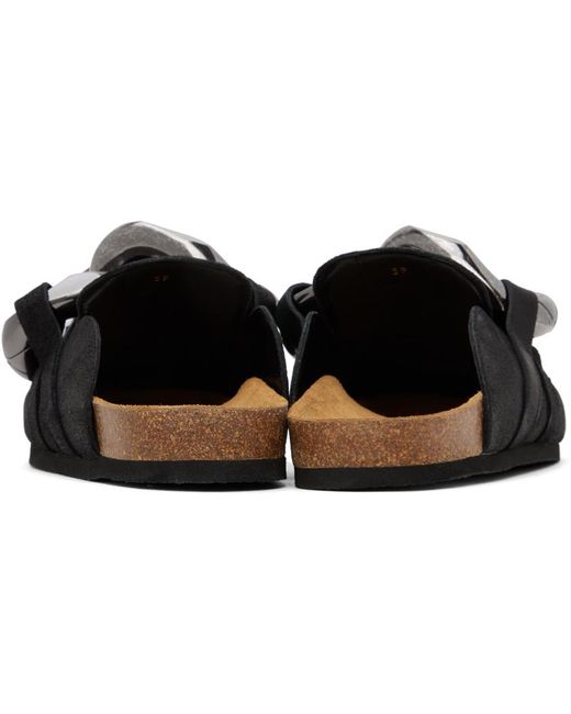 J.W. Anderson Black Chain Loafers for men