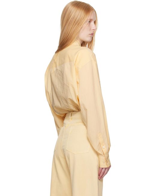 Lemaire イエロー Philippe Weisbecker リラックス シャツ Natural