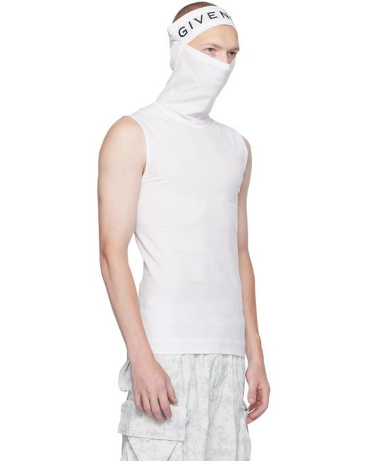 Givenchy Multicolor White Balaclava Tank Top for men