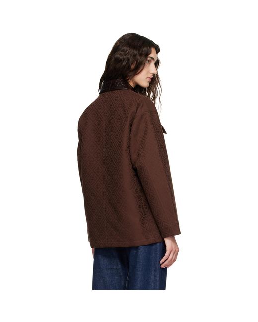 Casablanca Brown Workwear Jacket
