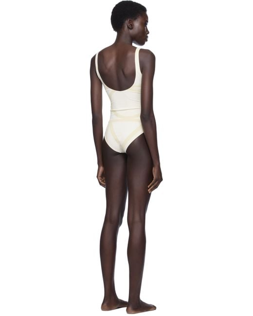 Totême  Black Monogram Swimsuit