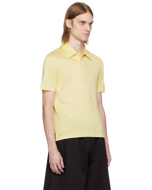 Lacoste Black Runway Regular Fit Satin Piqué Polo for men