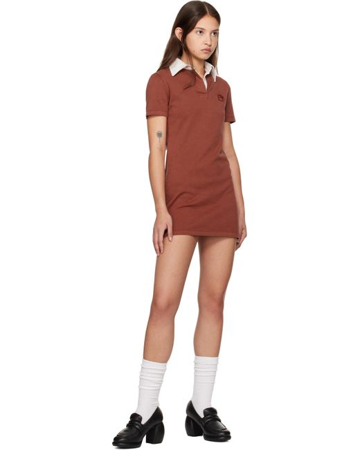 Robe De Style Rugby Courte Rouge À Col Classique Ambush en coloris Black