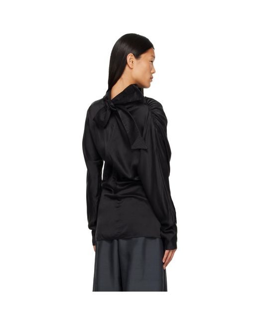 Kiko Kostadinov Black Jacana Blouse
