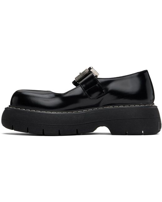 MSGM Black Chunky Mary-Jane Loafers