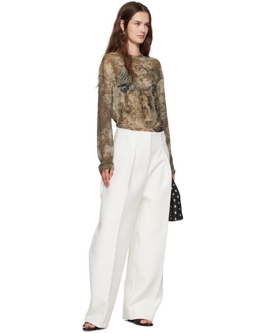 Jean Paul Gaultier Brown 'The Oversized Médaillon' Top
