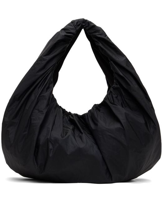 Amomento Black Shirring Tote