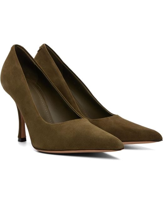 Ferragamo Metallic Elydea Pump Heels